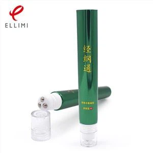 Laminuotas aliuminio vamzdelis paakių kremui su ritinėliais